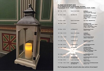 Kantonsschule am Burggraben - Klänge im Advent