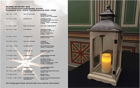Kantonsschule am Burggraben - Klänge im Advent