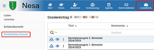 Kantonsschule am Burggraben - Zeugnis 1. Semester