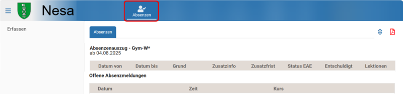 Kantonsschule am Burggraben - Strassers frommer Reminder zum frohen Absenzenwesen